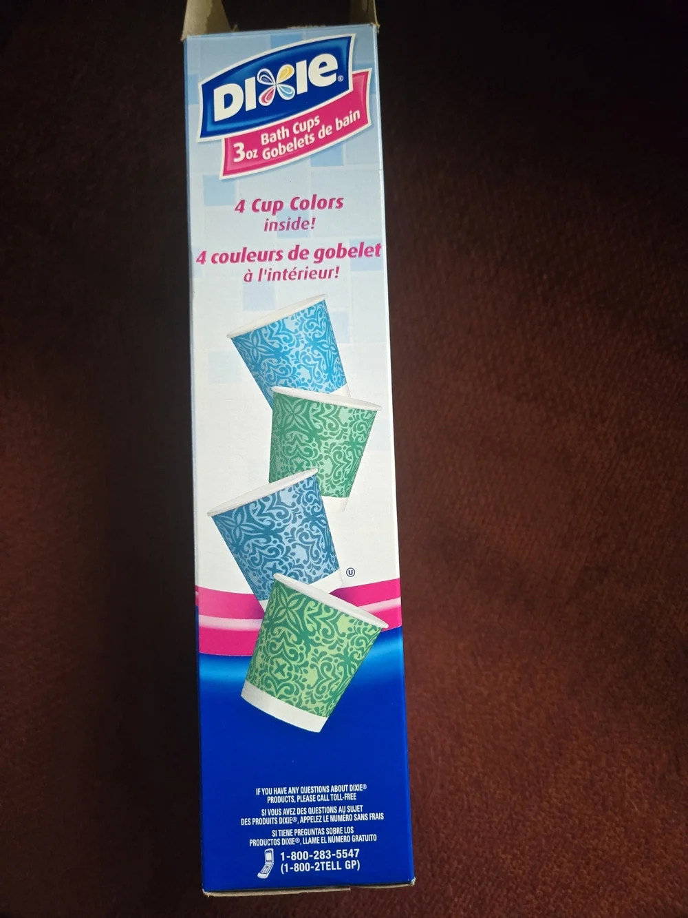 Vintage Dixie Bathroom Cups Green & Blue 3 Oz. 152 Total